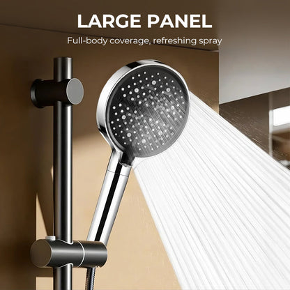 🚿 Nagynyomású zuhanyfej – 15 cm-es panel, 7 permetmód