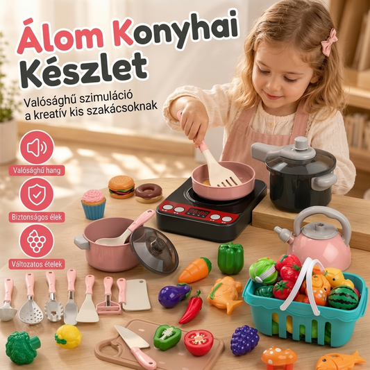 🍳 Szerepjáték konyhai játékkészlet
