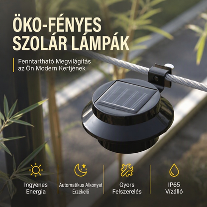 🏡💡 Kültéri vízálló napelemes LED eresz- és fali lámpák🌞