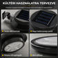 🏡💡 Kültéri vízálló napelemes LED eresz- és fali lámpák🌞