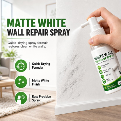 🎯 Precíz falfesték spray – helyi javítás matt fehérben