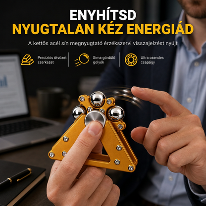 🧠 Csendes feszültségoldó ujjspinner – szorongás és nyugtalan kezek ellen