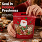 📢📢40% OFF !! ⏰50 Pack Christmas Candy Bags Cartoon Stand Up Zipper Pouches for Snowflake Crisp Cookie and Baking Food Packaging