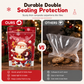 📢📢40% OFF !! ⏰50 Pack Christmas Candy Bags Cartoon Stand Up Zipper Pouches for Snowflake Crisp Cookie and Baking Food Packaging
