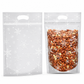 📢📢40% OFF !! ⏰50 Pack Christmas Candy Bags Cartoon Stand Up Zipper Pouches for Snowflake Crisp Cookie and Baking Food Packaging