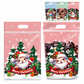 📢📢40% OFF !! ⏰50 Pack Christmas Candy Bags Cartoon Stand Up Zipper Pouches for Snowflake Crisp Cookie and Baking Food Packaging