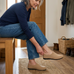 👡✨Legkelendőbb női légáteresztő kötött mokaszin – bújós stílus, könnyű, párnázott talp, csúszásmentes, 36–43 méret